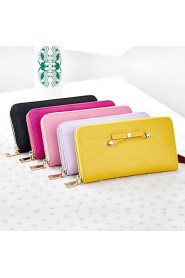 Women Cowhide Bi fold Evening Bag / Wallet / Card & ID Holder / Business Card Holder / Checkbook Wallet