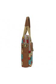 Women's Bohemia Stylish Canvas Leather Crossbody & Messager Macbook laptop handbags (15 Inch)