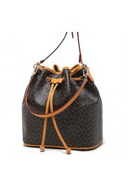 Women Formal Travel Luggage/ Casual / Outdoor Zipper Storage Bag & Shoulder Bag/Tote / Shopping PU Shoulder Bag Brown
