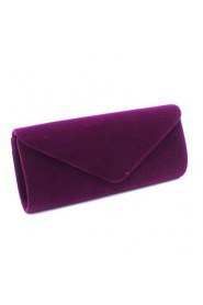 Women Event/Party Suede Clasp Lock Evening Bag