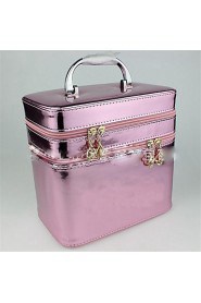 Women PU Professioanl Use Cosmetic Bag Pink / Purple / Blue / Green / Gold / Red / Black