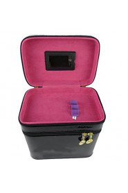 Women PU Professioanl Use Cosmetic Bag Pink / Purple / Blue / Green / Gold / Red / Black