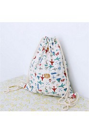 Women Casual Canvas Drawstring Backpack