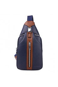 Men PU Baguette Shoulder Bag Blue / Brown / Black