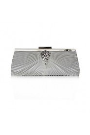 Satin Shell With Rhinestone Evening Handbags/ Clutches More Colors Available