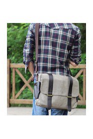 Men's Canvas Sling Bag Shoulder Bag Green/Brown/Gray