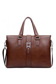 Men Other Leather Type Formal / Office & Career Tote Brown / Black