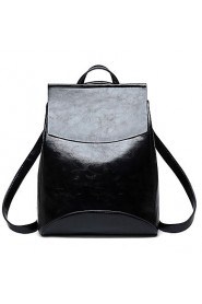 Women PU Bucket Backpack / School Bag / Travel Bag Blue / Brown / Red / Black