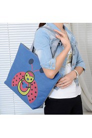 Fashion Women Canvas Shopper Shoulder Bag / Tote Multi color