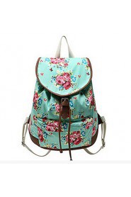 Geometric Flower pattern Casual Canvas Travel School College Backpack/bookbags/daypack for Teenage Girls/students