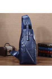 Men Chest package Sports / Casual / Outdoor / Shopping Shoulder Bag / Cross Body Bag / Sports & Leisure Bag Blue / Black