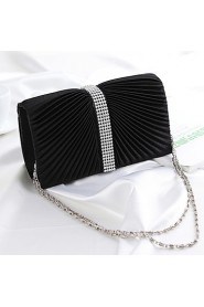 Handbag Silk Evening Handbags/Bridal Purse With Crystal/ Rhinestone