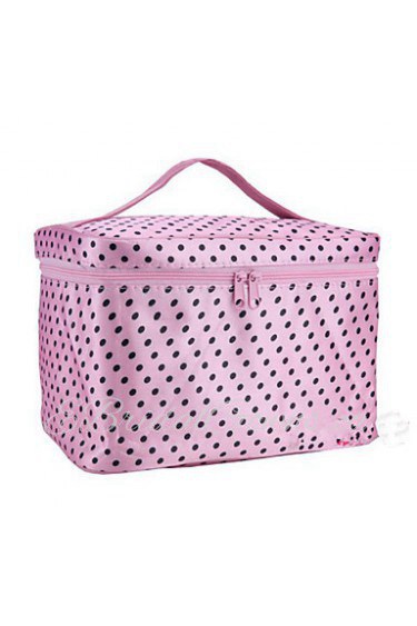 Women PU Casual Cosmetic Bag Pink / Blue / Red