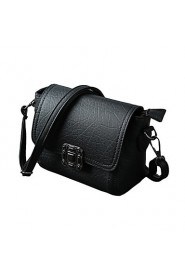 Women Crossbody Bags Soft PU Hasp Flap Solid Casual Small Mini Shoulder Messenger Bag