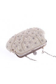 Women's Pearl Inlaid Diamonds Party/Evening Bag