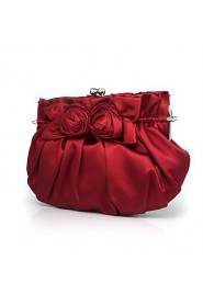 Handbag Matte Silk/Silk Evening Handbags/Clutches/Mini Bags With Flower