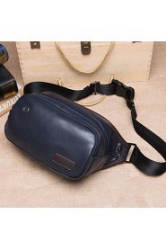 Men Formal / Sports / Casual / Outdoor / Office & Career / Shopping Poly urethane Cross Body Bag Pockets Blue / Black