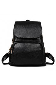Women PU Bucket Backpack / School Bag / Travel Bag Blue / Red / Black