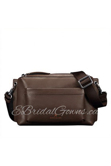 Men Shouder Bags Top Grade Genuine Leather Men Business Bag Vintage First Layer Cowhide Messenger Bags Brown