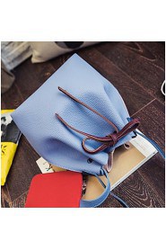 Women Casual PU Shoulder Bag Blue / Gray / Black / Khaki