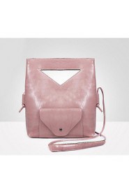 Women Casual / Outdoor PU Shoulder Bag Pink / Brown / Black / Burgundy