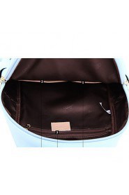 Women's PU Backpack/Tote Bag/Leisure bag/Travel Bag Light Blue