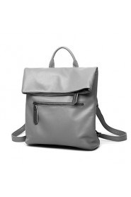 Women PU Bucket Backpack / School Bag / Travel Bag Blue / Gray / Black