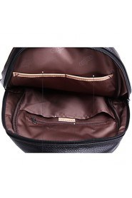 Women's PU Backpack/Tote Bag/Leisure bag/Travel Bag Black