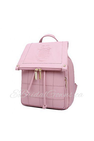 Women's PU Backpack/Tote Bag/Leisure bag/Travel Bag Pink