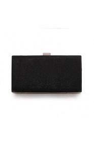 Women's Polyester Fold over Clutch Clutch/Evening Bag Gold/Silver/Black