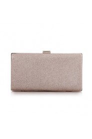 Women's Polyester Fold over Clutch Clutch/Evening Bag Gold/Silver/Black