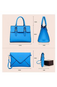 Lucky Unisex Euro Style Newest Fashion PU 5 Pieces Tote Bag Suits