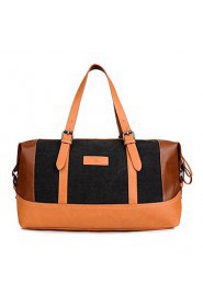 Women Canvas Duffel Shoulder Bag / Tote / Storage Bag / Travel Bag / Carry on Bag Blue / Black / Khaki