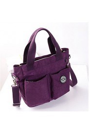 Women Nylon Hobo Shoulder Bag / Tote Purple / Blue / Red / Black
