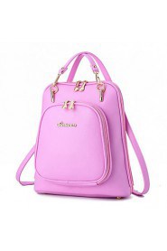 Women PU Sling Bag Backpack White / Pink / Purple / Blue / Green / Red / Black / Burgundy