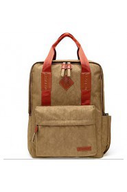 14 15.6 Inch Nylon Computer Backpack School Student Backpack Men Women Laptop Bag Backpack Handbag T802 Brown
