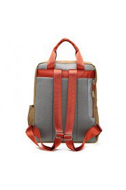 14 15.6 Inch Nylon Computer Backpack School Student Backpack Men Women Laptop Bag Backpack Handbag T802 Brown