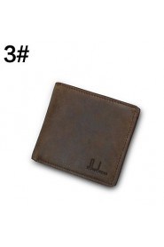 Men's Leather Wallet Short Style