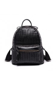 Women PU Bucket Backpack / School Bag / Travel Bag Blue / Gold / Red / Black