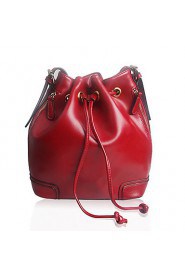 Hot Selling Vintage Design Women Real Leather Bucket Bag