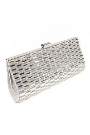 Women's Other Leather Type Minaudiere Clutch/Evening Bag Gold/Silver/Black
