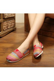 Women's Shoes Max Toms Canvas Flat Heel Round Toe Loafers Casual More Colors Available
