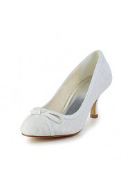 Women's Wedding Shoes Heels/Round Toe Heels Wedding Ivory/White