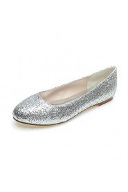 Women's Wedding Shoes Round Toe Flats Wedding/Office & Career/Casual/Party & Evening Black/Silver/Gold