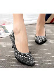 Women's Shoes Stiletto Heel Heels Pumps/Heels Party & Evening/Dress/Casual Black/Silver/Gold