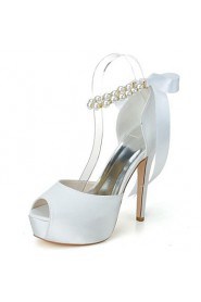 Women's Wedding Shoes Heels/Peep Toe/Platform Heels Wedding/Party & Evening Black/Blue/Pink/Red/Ivory/White