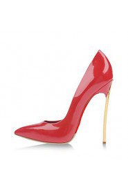 Women's Shoes Patent Leather Stiletto Heel Heels / Pointed Toe Heels Party & Evening / Dress / Casual Red