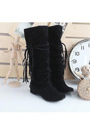 Women's Shoes Slouch Wedge Heel Knee High Boots More Colors available