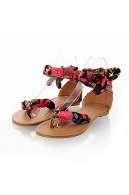 Silk Women's Flat Heel Comfort Sandals Shoes(More Colors)