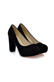 Women's Chunky Heel Round Toe Pumps/Heels Shoes (More Colors)